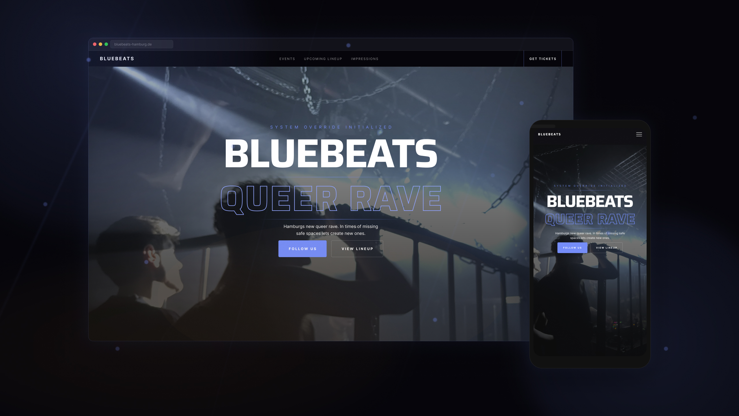 Bluebeats Hamburg – Event Website Design